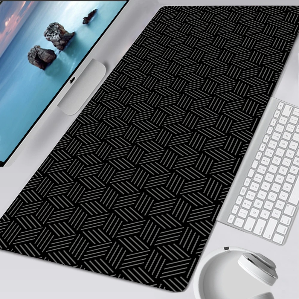 Desk Setup Notebook - Laptop Đen Miếng Lót Chuột Đơn