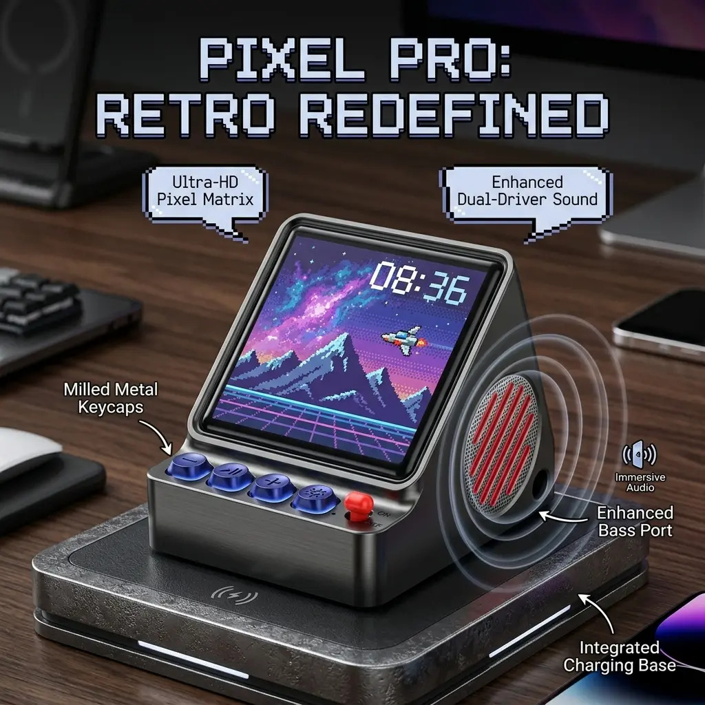 Desk Setup Diy - Retro Pixel Art Programmable LED Display