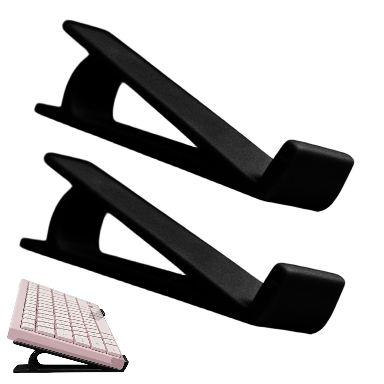 Desk Setup Home - Ergonomic Non Slip Keyboard Riser 2Pcs