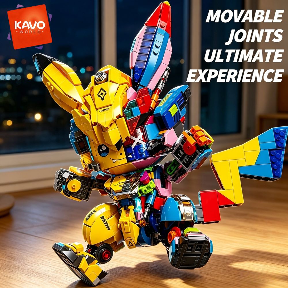 Desk Setup Diy - KAVOWORLD 1505PCS Mechanical Mouse Mecha Building