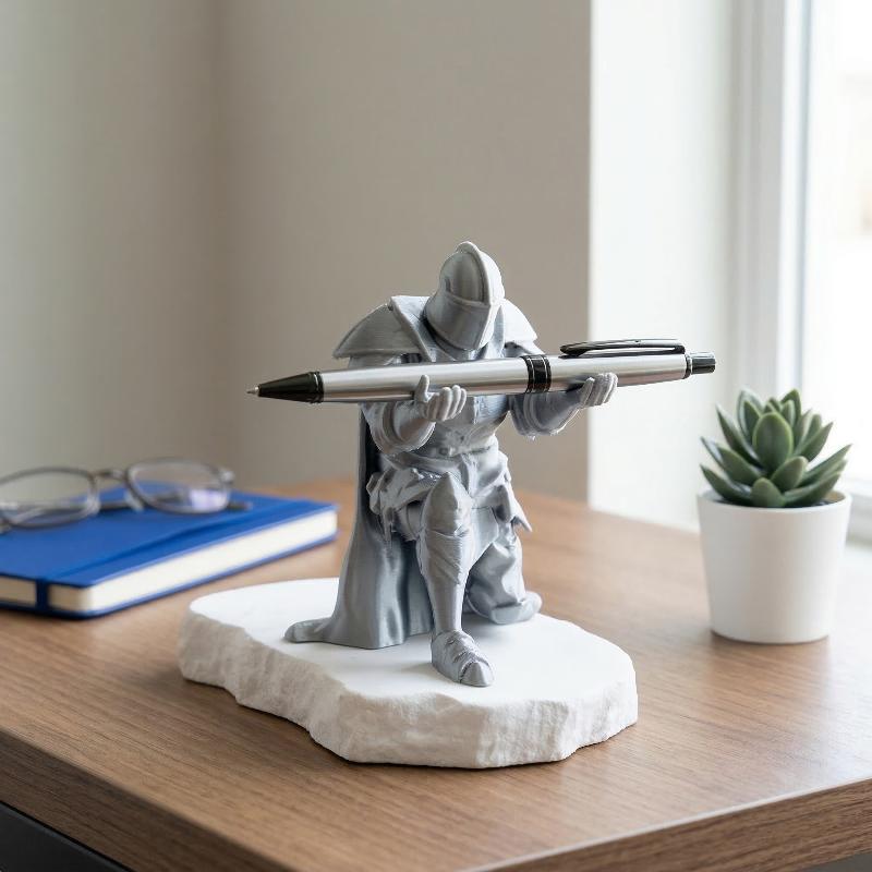 Desk Setup Home - Knight Pen Holder Unique Desk Organizer