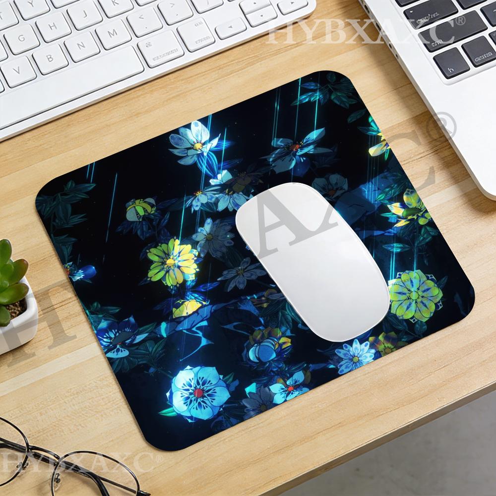 Desk Setup Dark - HYBXAXC Dark Floral Manga Background Mouse