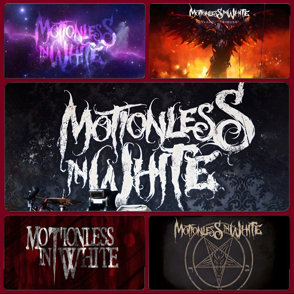 Desk Setup Dark - Dark Rock Band M-Motionless In White