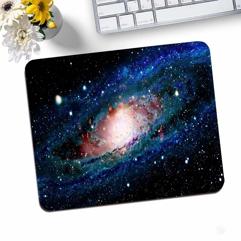 Desk Setup Anime - Galaxy Small Gaming Mouse Pad Deskmat