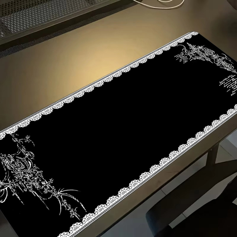Mouse Pad Dark Style Lace Edge - đánh giá và giá Desk Setup Dark