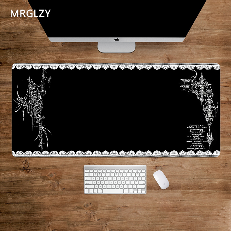 Mouse Pad Dark Style Lace Edge - đánh giá và giá Desk Setup Dark
