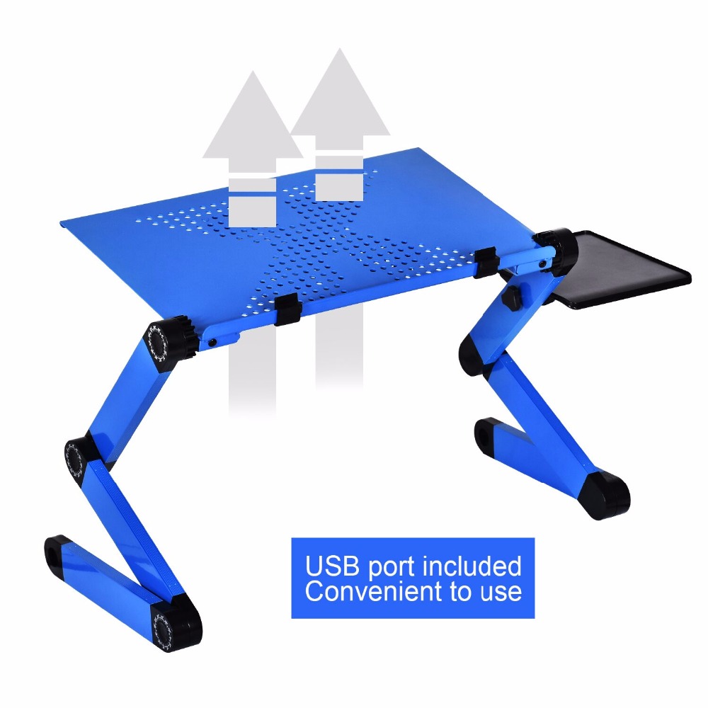 Hợp Kim Nhôm Laptop Bàn Có Thể - đánh giá và giá Desk Setup Notebook