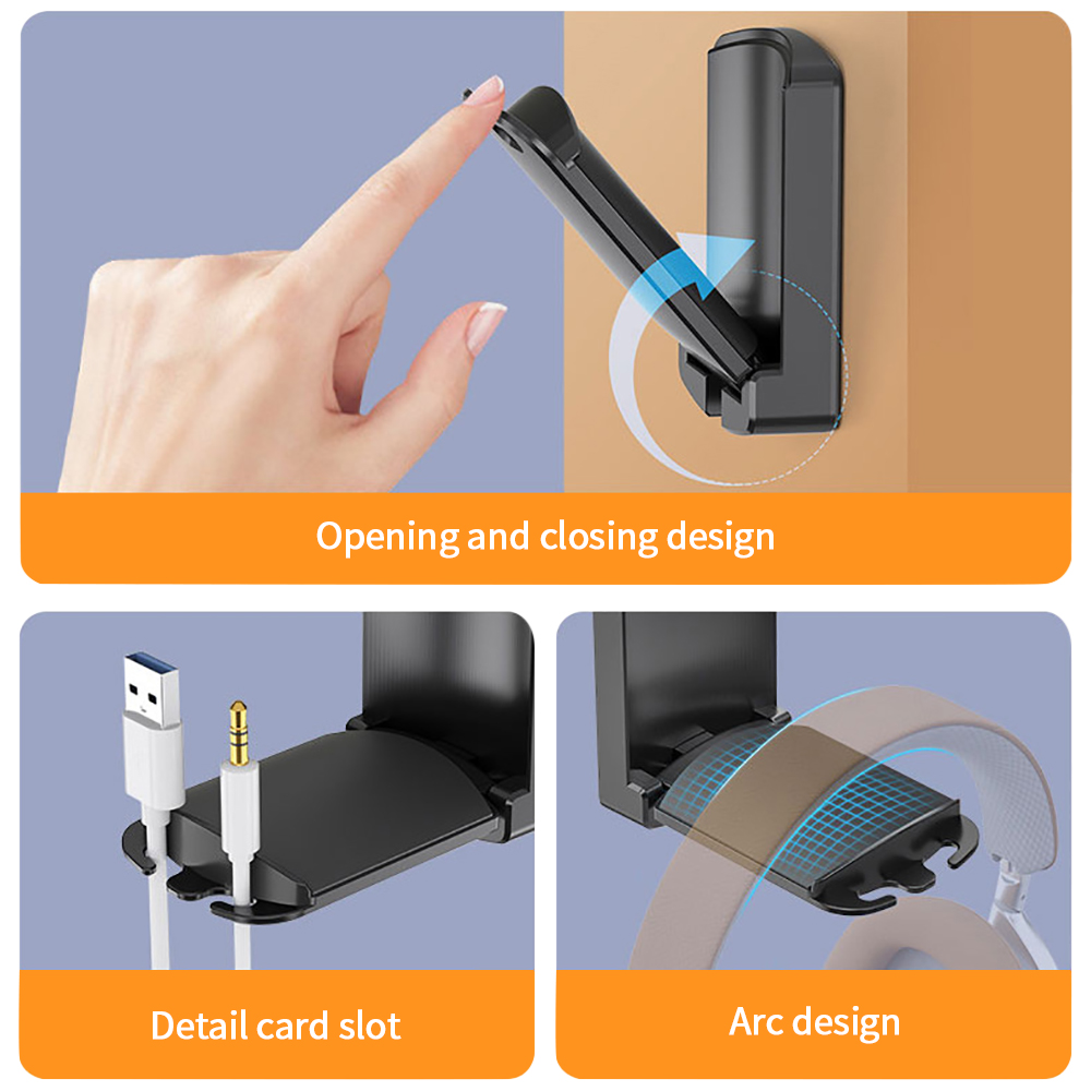 Folding Headset Stand Holder G - đánh giá và giá Headphone Hook Under
