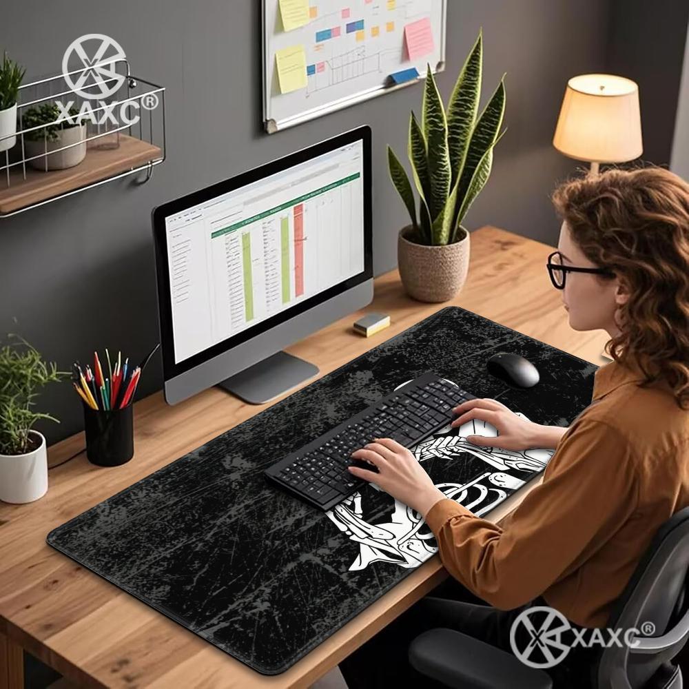 Skull Mouse Pad Dark Ink Desk  - đánh giá và giá Desk Setup Dark