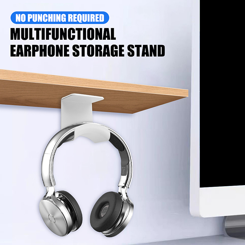 Universal Headphone Stand Adhe - đánh giá và giá Headphone Hook Under