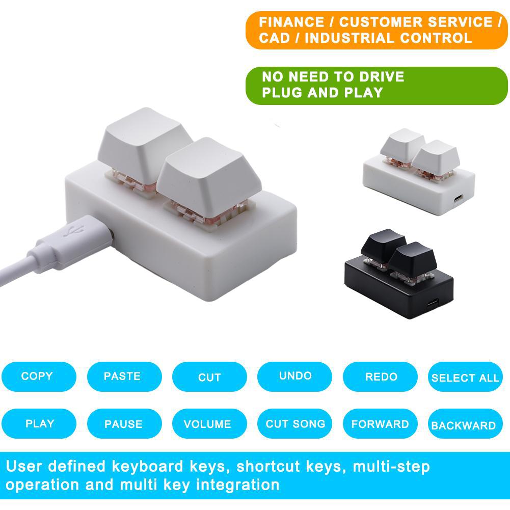 2 Keys USB Custom Programmable - đánh giá và giá Desk Setup Programmer