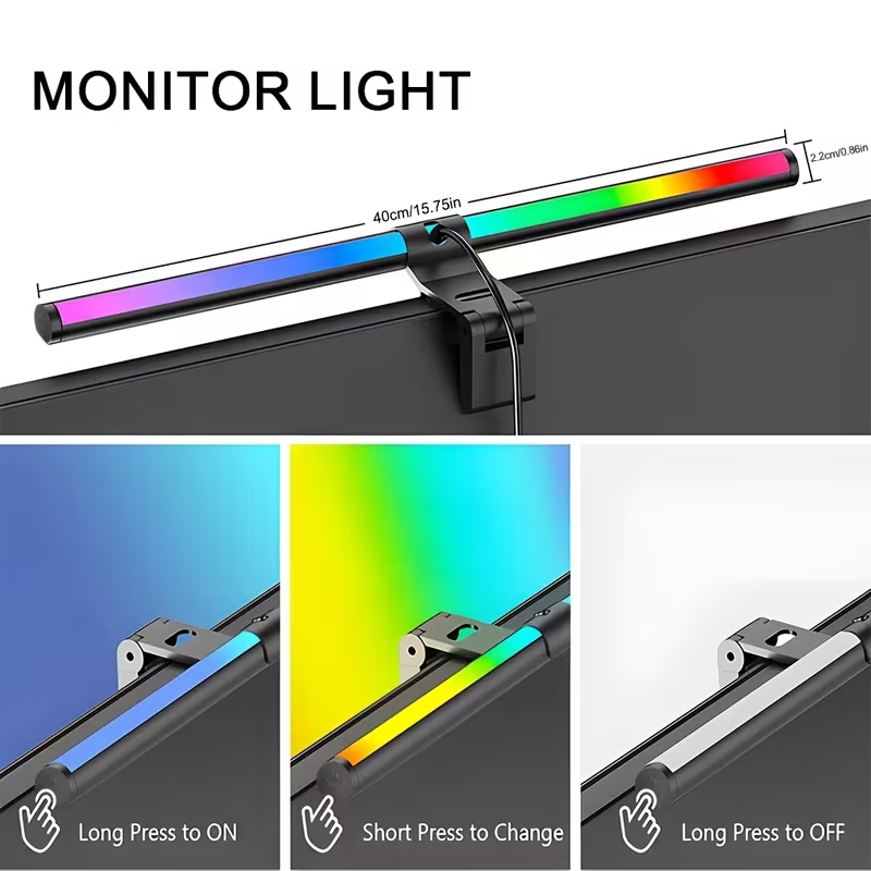 Monitor Light Bar RGB Lightbar - đánh giá và giá Desk Setup Home
