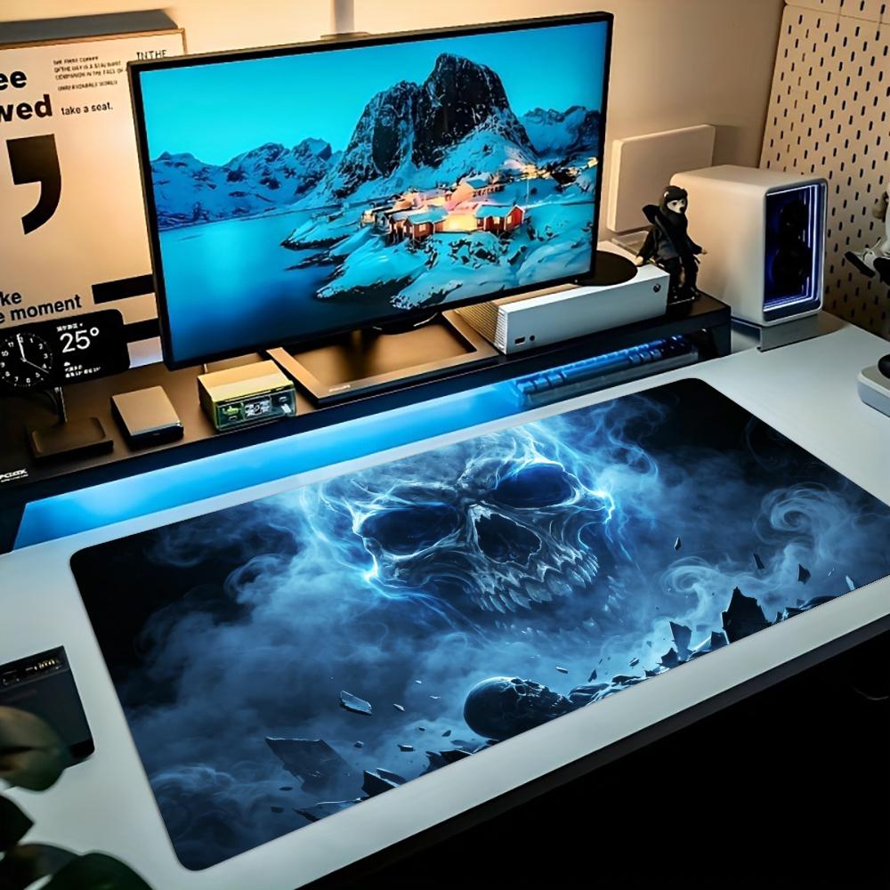 Mysterious Blue Lightning Ghos - đánh giá và giá Desk Setup Dark