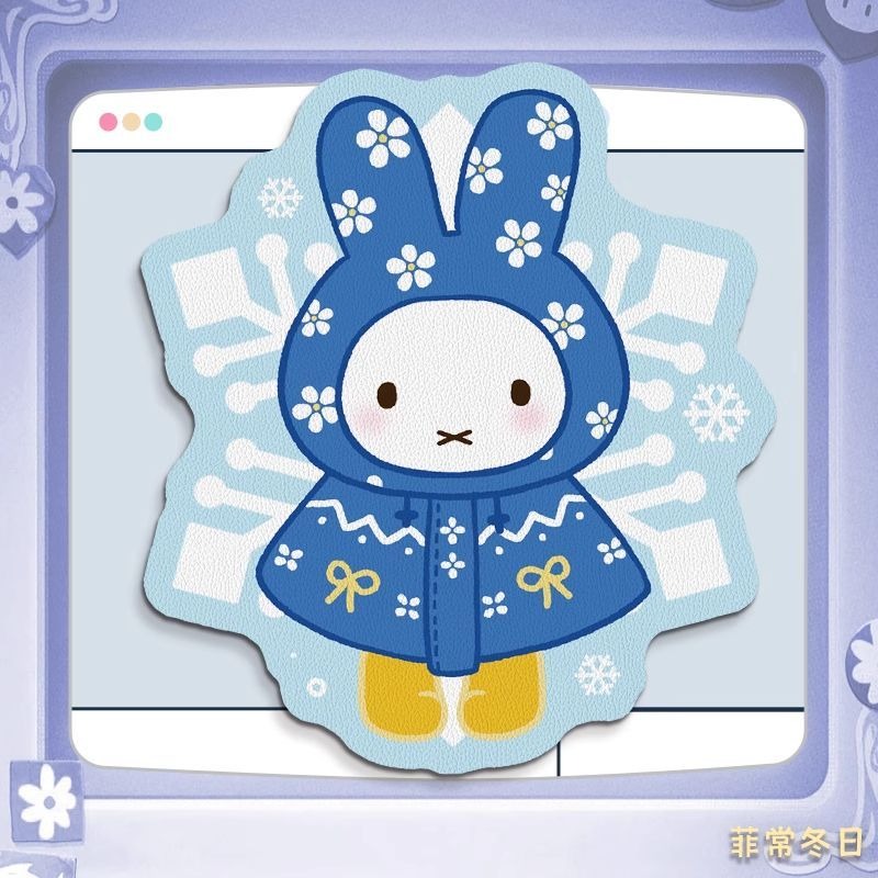 Anime Miffy Leather Mouse Pad  - đánh giá và giá Desk Setup Anime