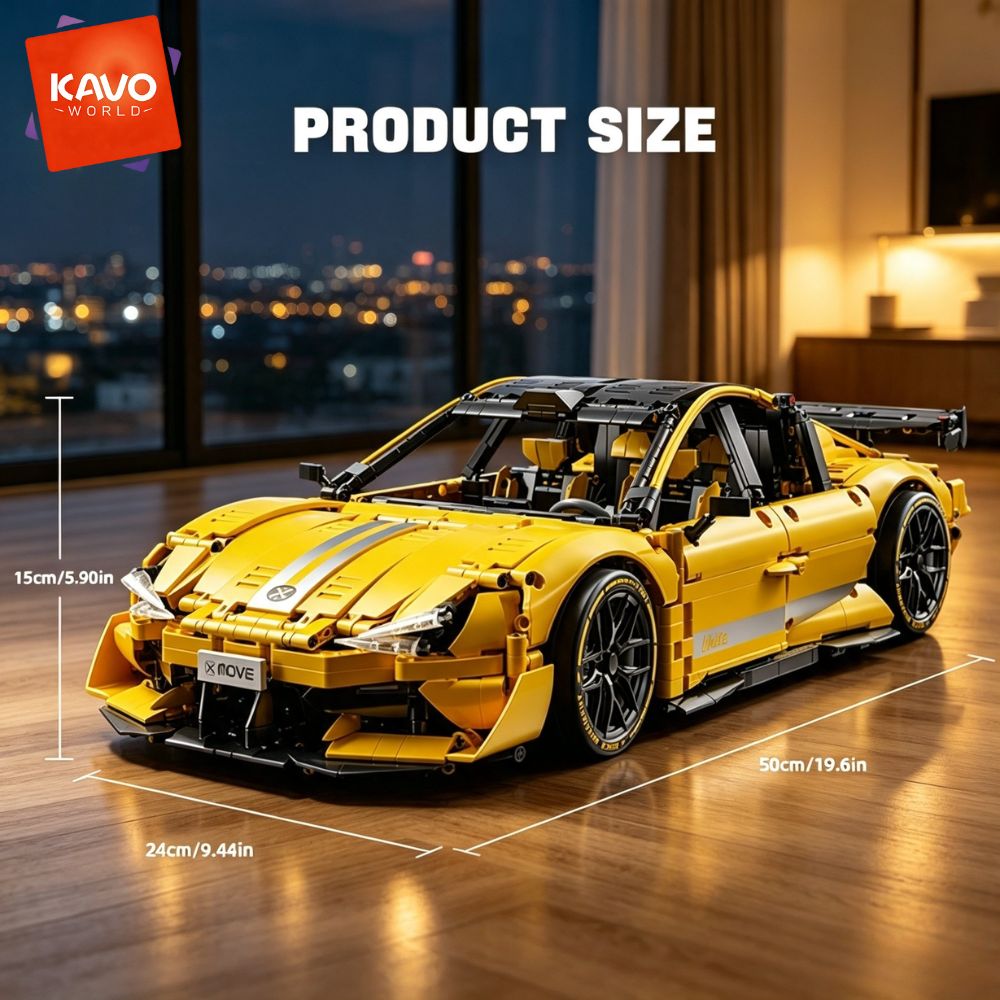 KAVOWORLD 2143pcs Yellow 1:10  - đánh giá và giá Desk Setup Diy