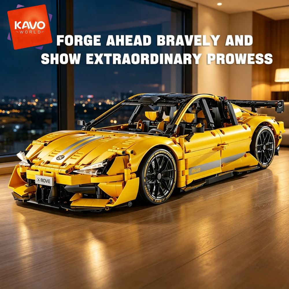 KAVOWORLD 2143pcs Yellow 1:10  - đánh giá và giá Desk Setup Diy