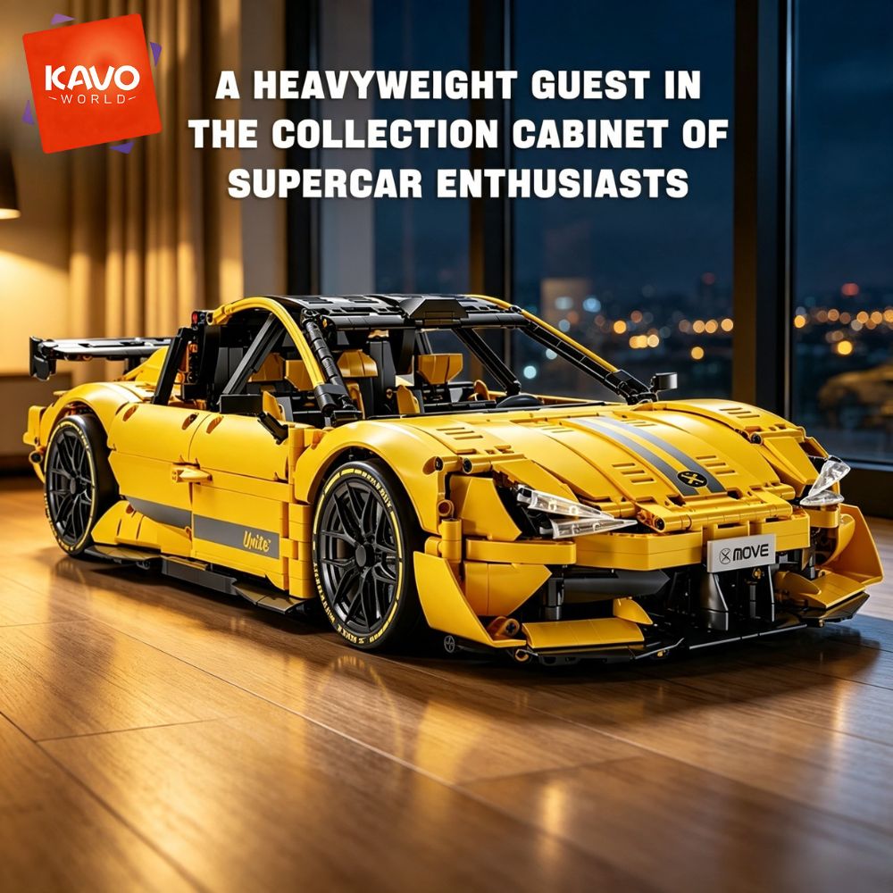 KAVOWORLD 2143pcs Yellow 1:10  - đánh giá và giá Desk Setup Diy