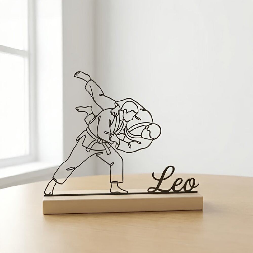 Custom Engraved Judo Martial A - đánh giá và giá Desk Setup Decor