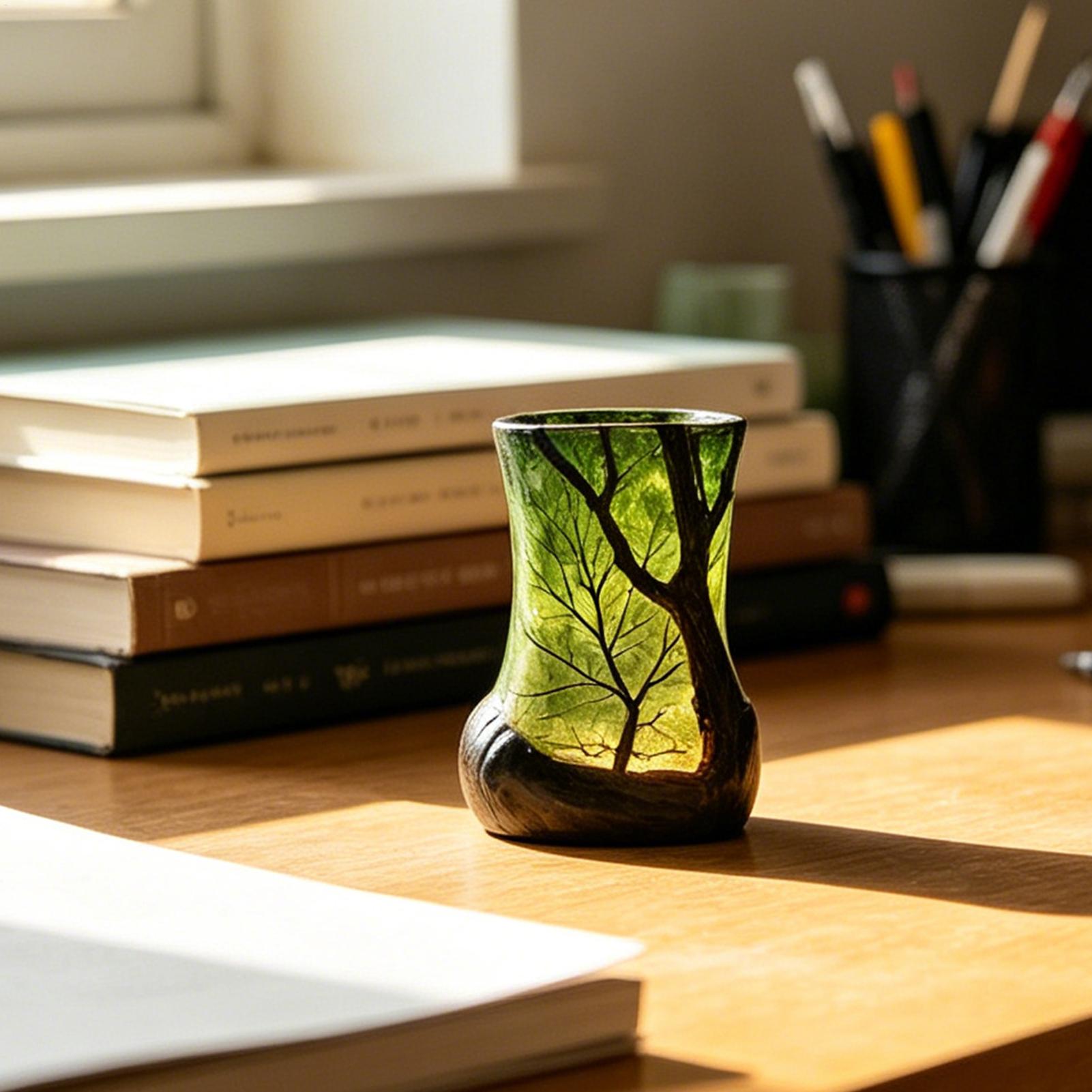 Bedside Table Lamp Forest Nigh - đánh giá và giá Desk Setup Decor
