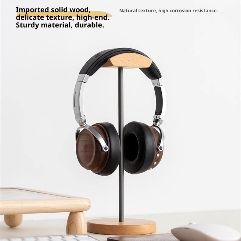 Black Walnut Wood & Aluminum H - đánh giá và giá Headphone Hook Under