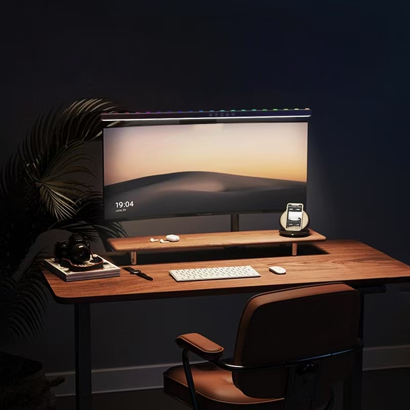 LED Monitor Light Hanging Desk - đánh giá và giá Desk Setup Home