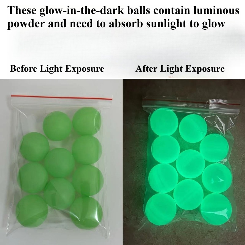 Luminous Table Tennis Balls Gl - đánh giá và giá Desk Setup Dark