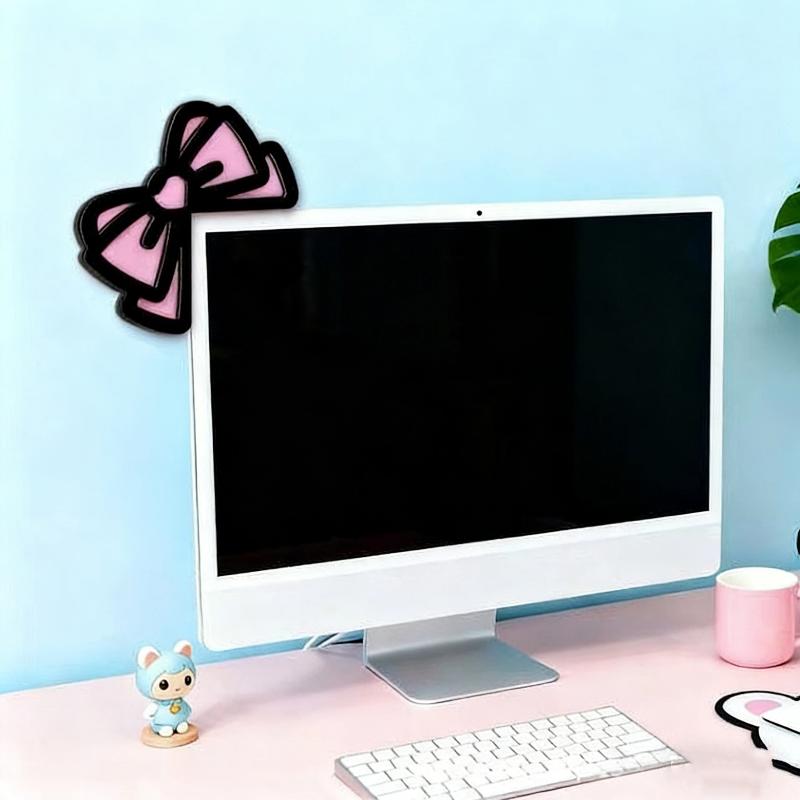New 1/2Pcs Wooden Bowknot PC A - đánh giá và giá Desk Setup Home