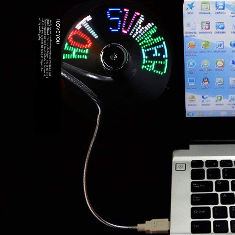 Sáng Tạo Quạt USB đèn LED USB  - đánh giá và giá Desk Setup Programmer