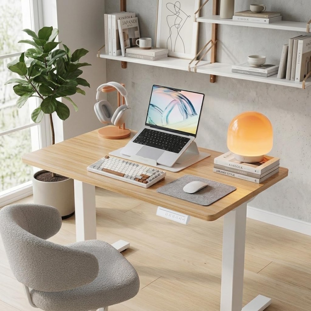 Small Electric Standing Desk A - đánh giá và giá Desk Setup Height