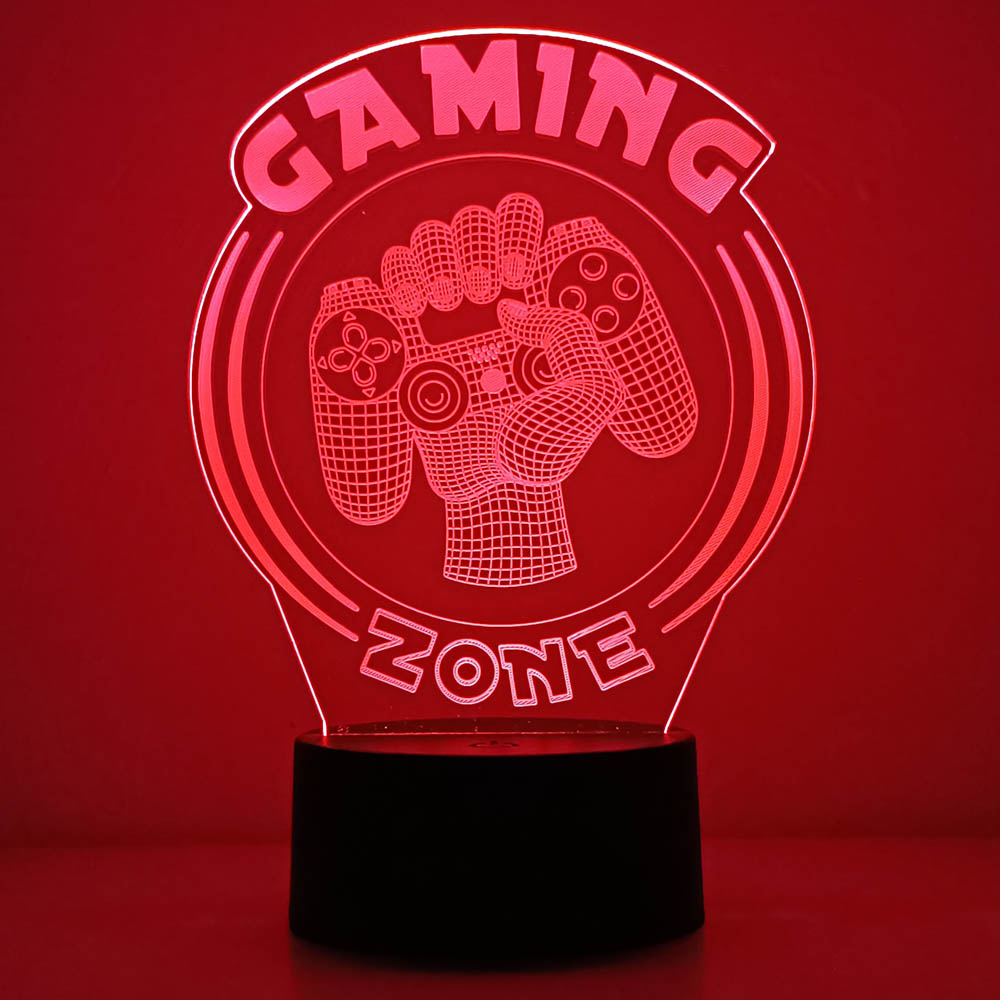 3D Night Light Lamp Gaming Roo - đánh giá và giá Desk Setup Diy