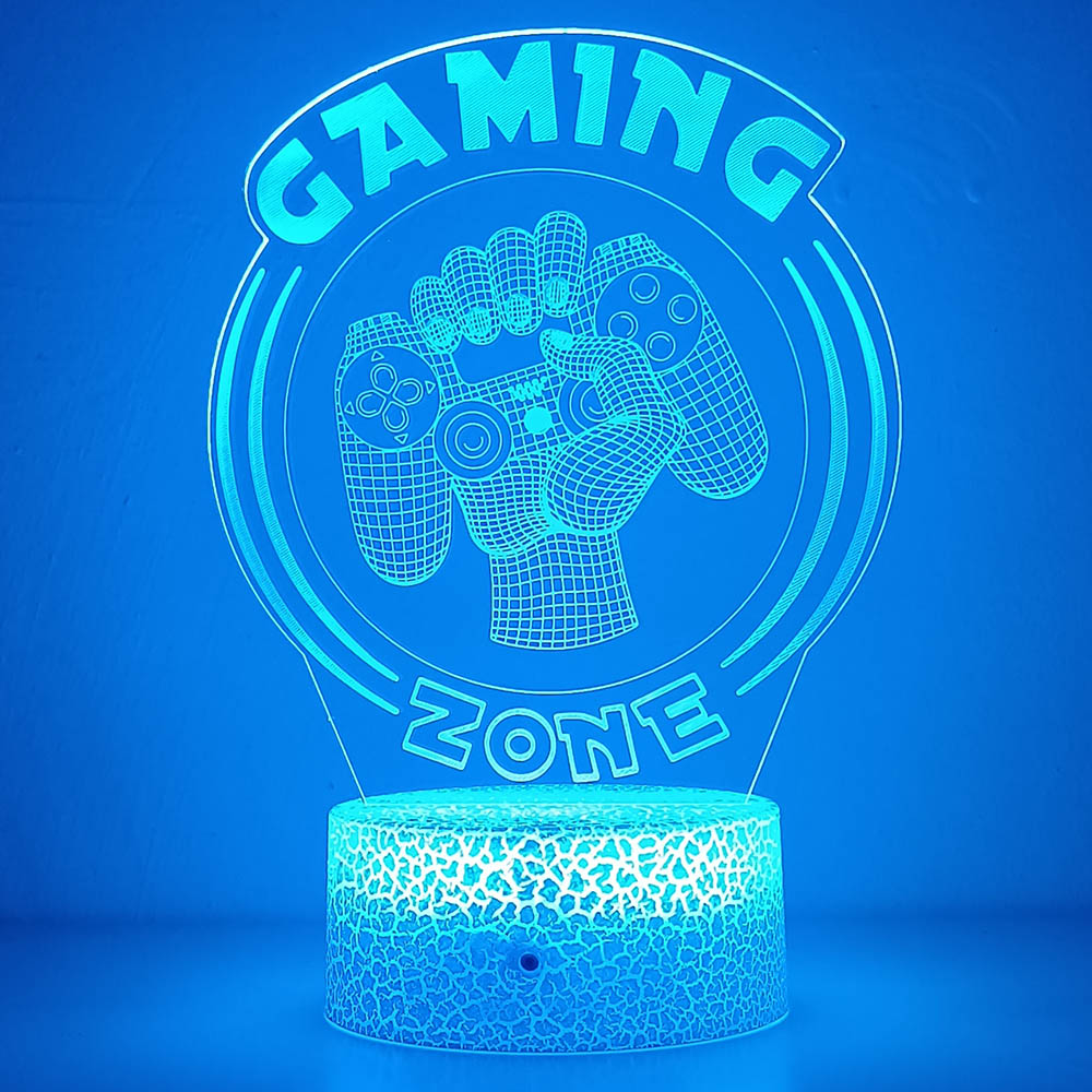3D Night Light Lamp Gaming Roo - đánh giá và giá Desk Setup Diy