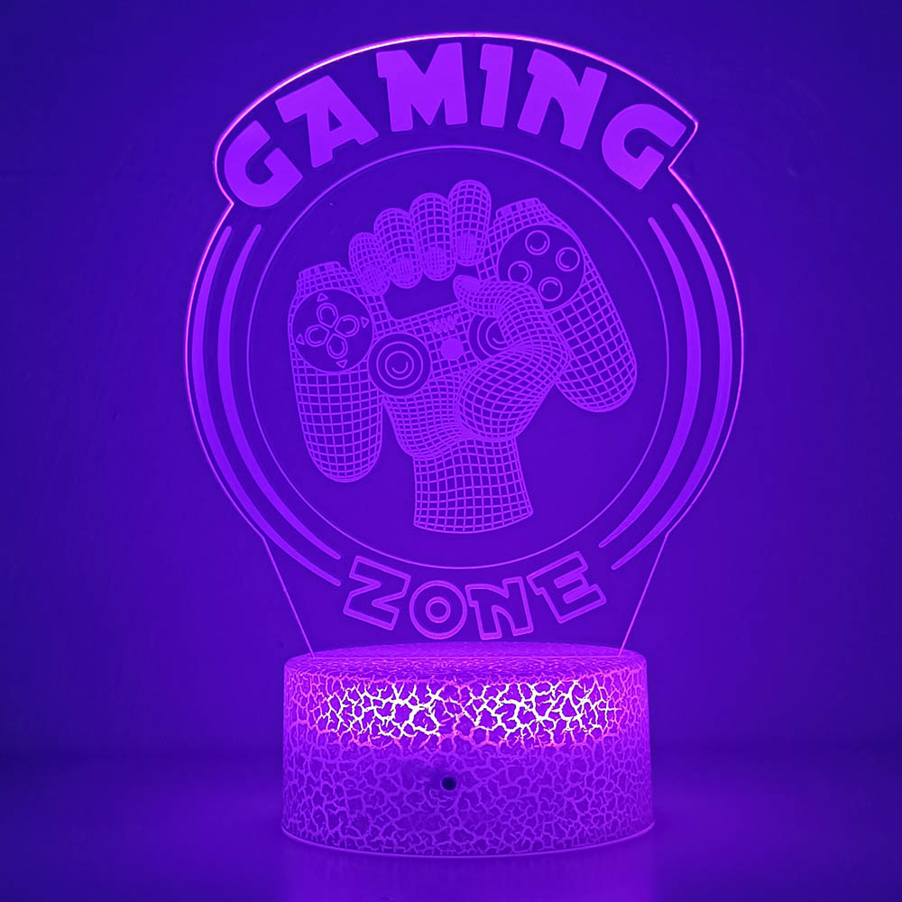 3D Night Light Lamp Gaming Roo - đánh giá và giá Desk Setup Diy