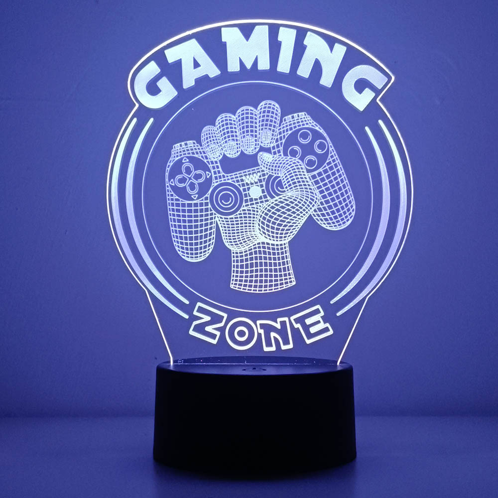 3D Night Light Lamp Gaming Roo - đánh giá và giá Desk Setup Diy