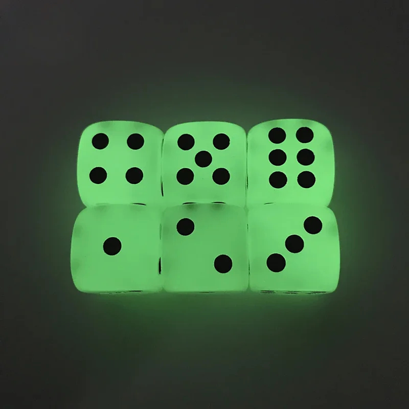 6-36Pcs 14mm Luminous Dice 6 S - đánh giá và giá Desk Setup Dark