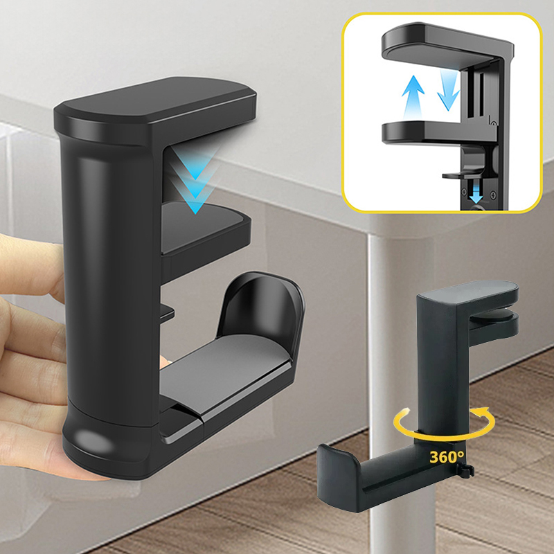 No Punch Table Clip Hook Earph - đánh giá và giá Headphone Hook Under