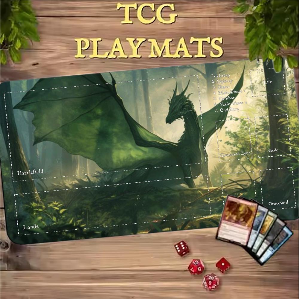Dark Purple Phoenix Playmat TC - đánh giá và giá Desk Setup Dark