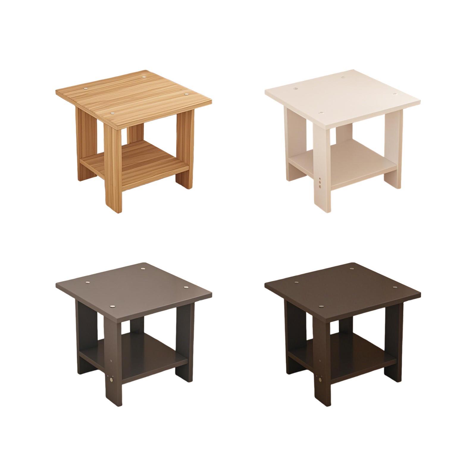 Wooden Double Layers Side Tabl - đánh giá và giá Desk Setup Notebook