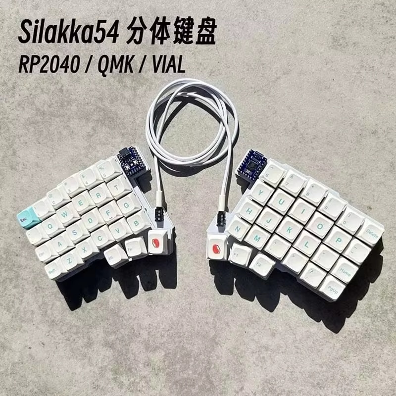 Silakka54 Ergonomic Split Mech - đánh giá và giá Desk Setup Programmer