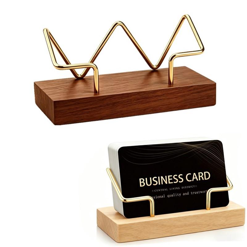 【A8】Wooden Business Card Holde - đánh giá và giá Desk Setup Home