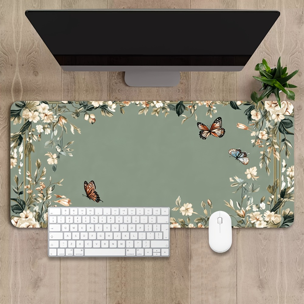 Plant table mat with butterfly - đánh giá và giá Desk Setup Designer