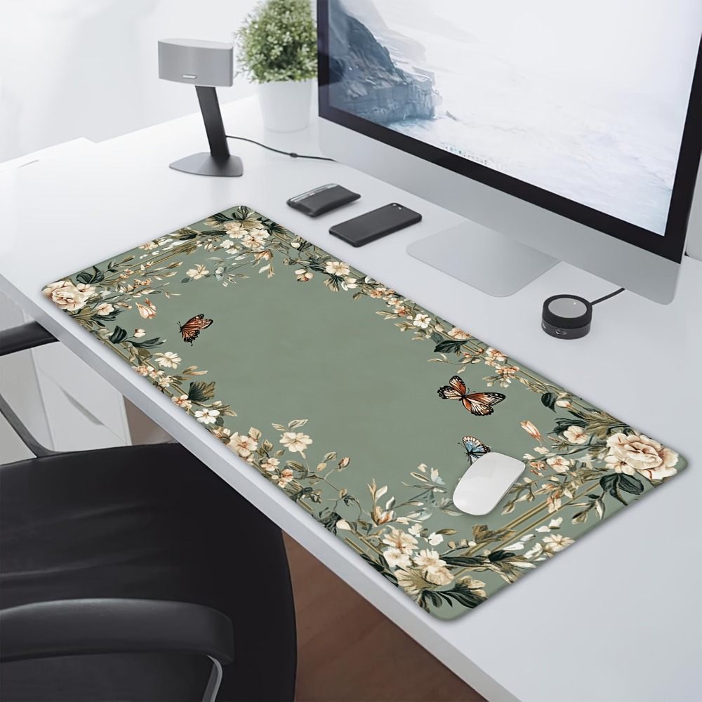 Plant table mat with butterfly - đánh giá và giá Desk Setup Designer