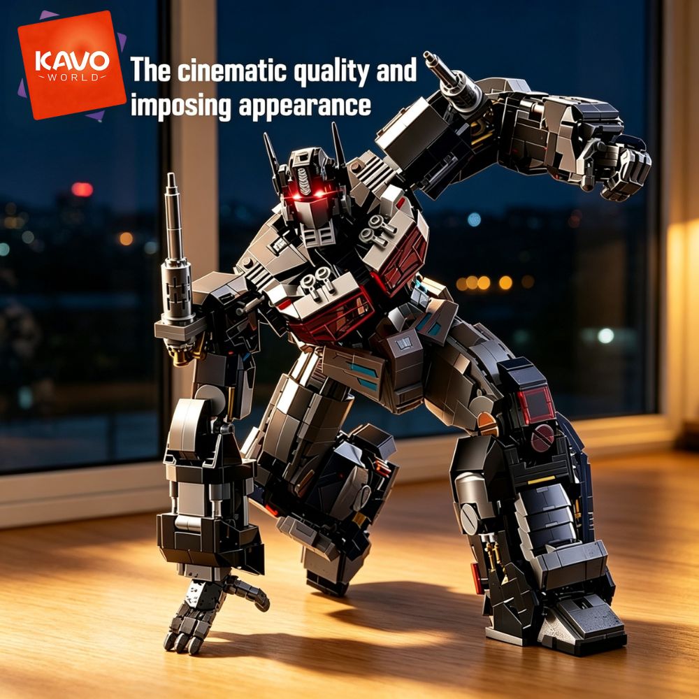 KAVOWORLD 2045pcs Future Mecha - đánh giá và giá Desk Setup Diy