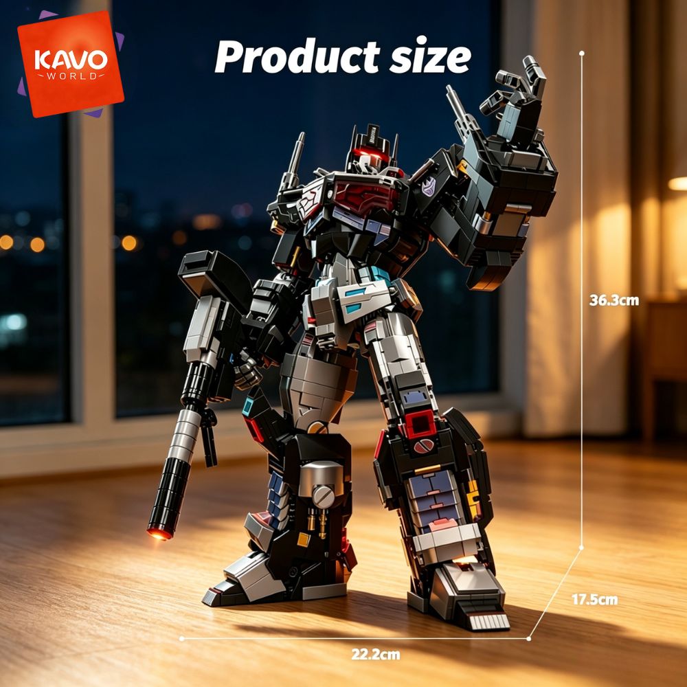 KAVOWORLD 2045pcs Future Mecha - đánh giá và giá Desk Setup Diy