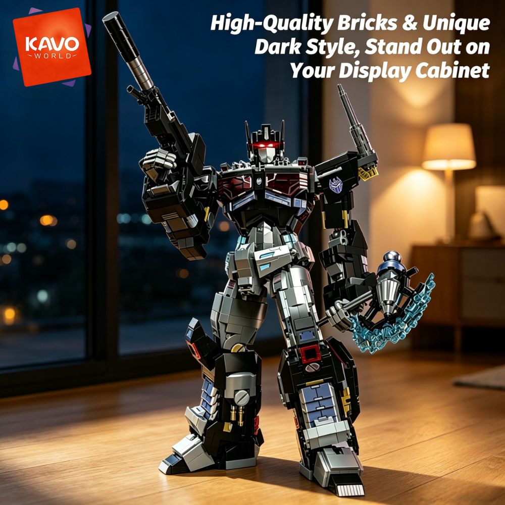KAVOWORLD 2045pcs Future Mecha - đánh giá và giá Desk Setup Diy
