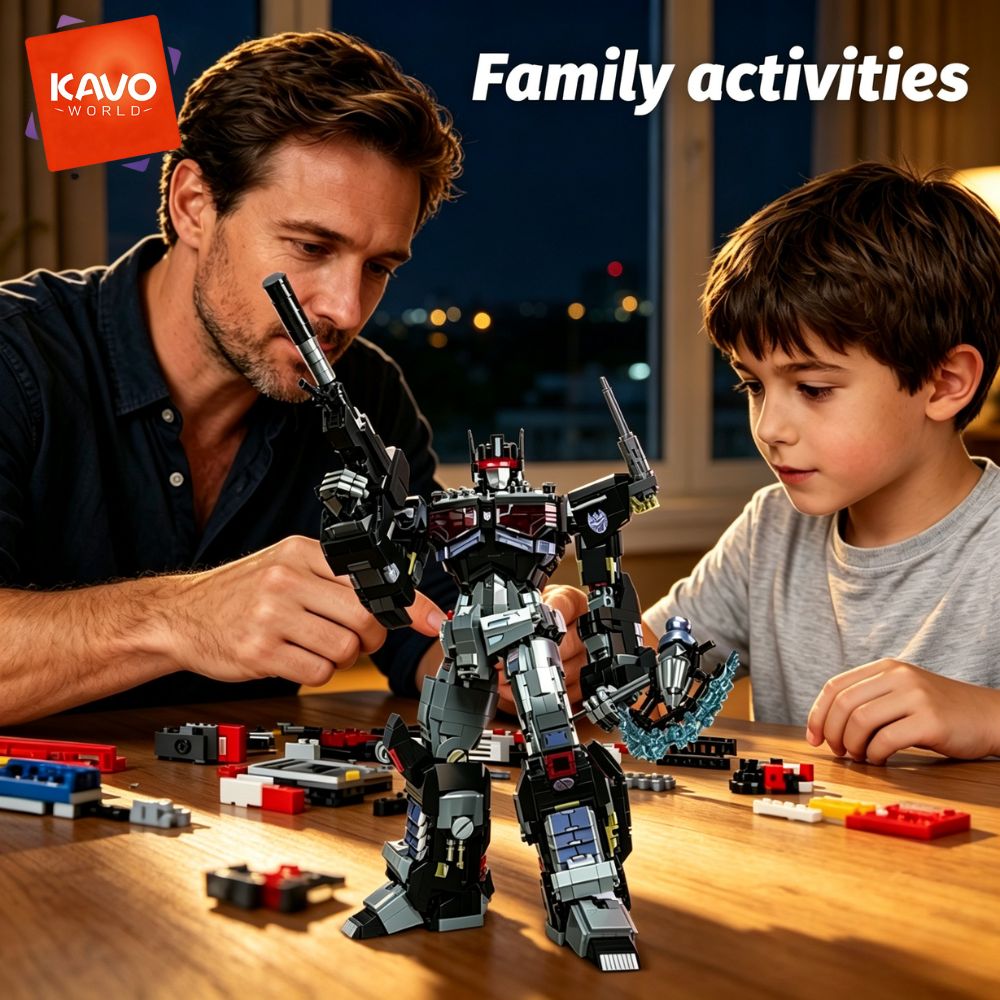 KAVOWORLD 2045pcs Future Mecha - đánh giá và giá Desk Setup Diy