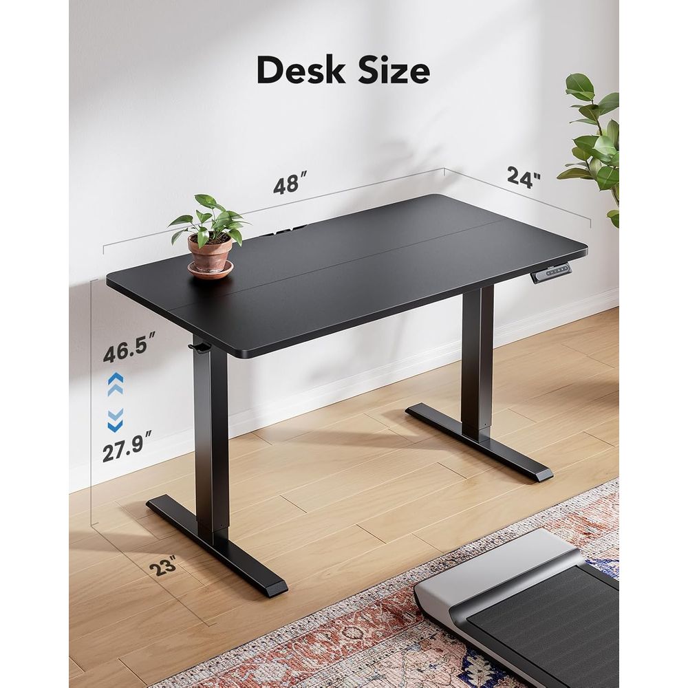 Electric Standing Desk, 47 x 2 - đánh giá và giá Desk Setup Height