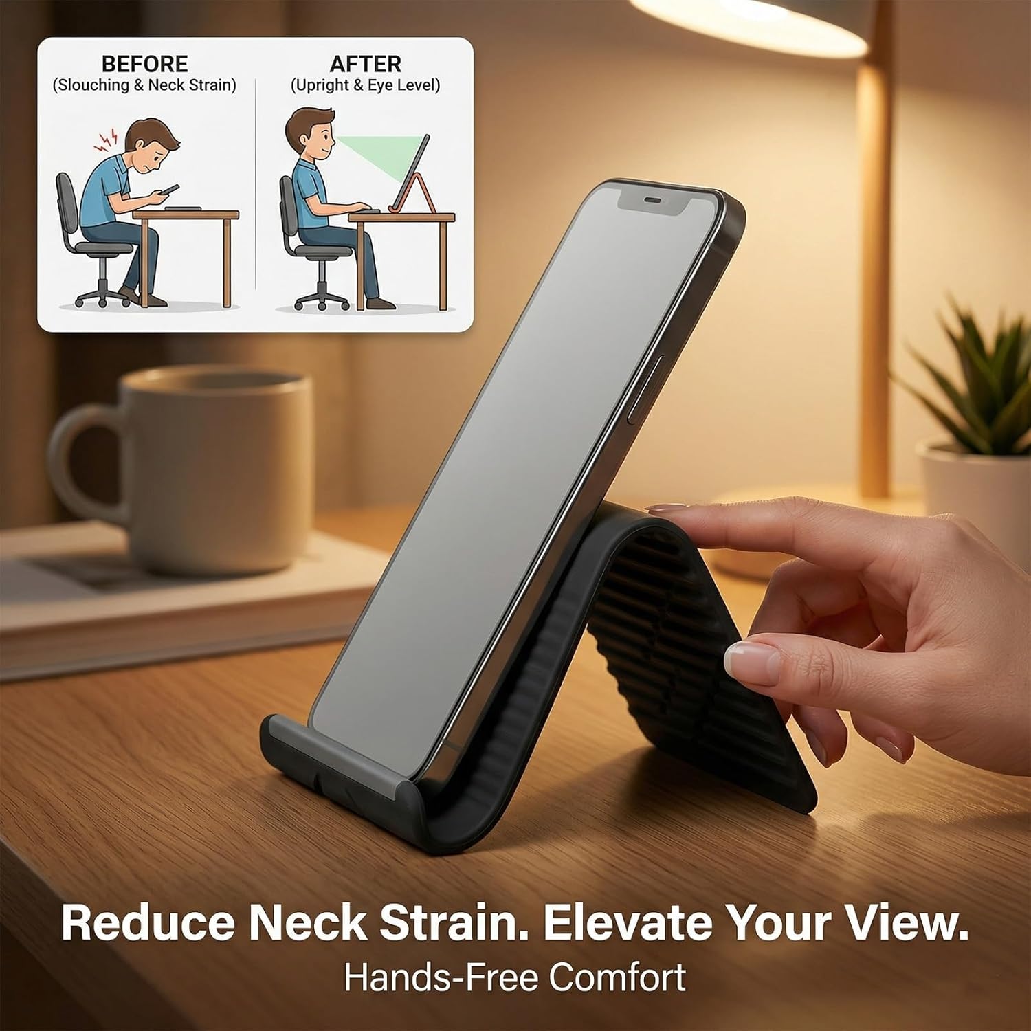 Flexible Foldable Silicone Pho - đánh giá và giá Desk Setup Table
