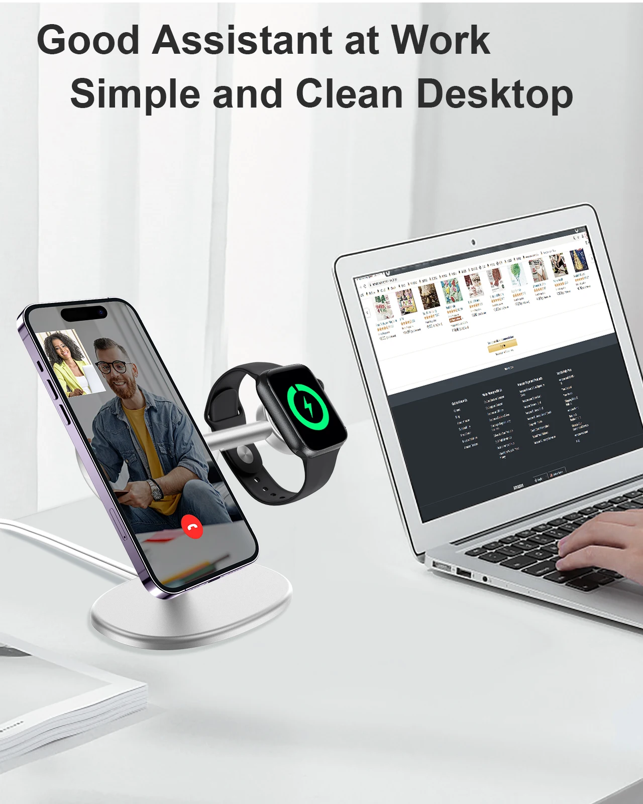 EWA 2-in-1 Desktop Phone Stand - đánh giá và giá Desk Setup Table