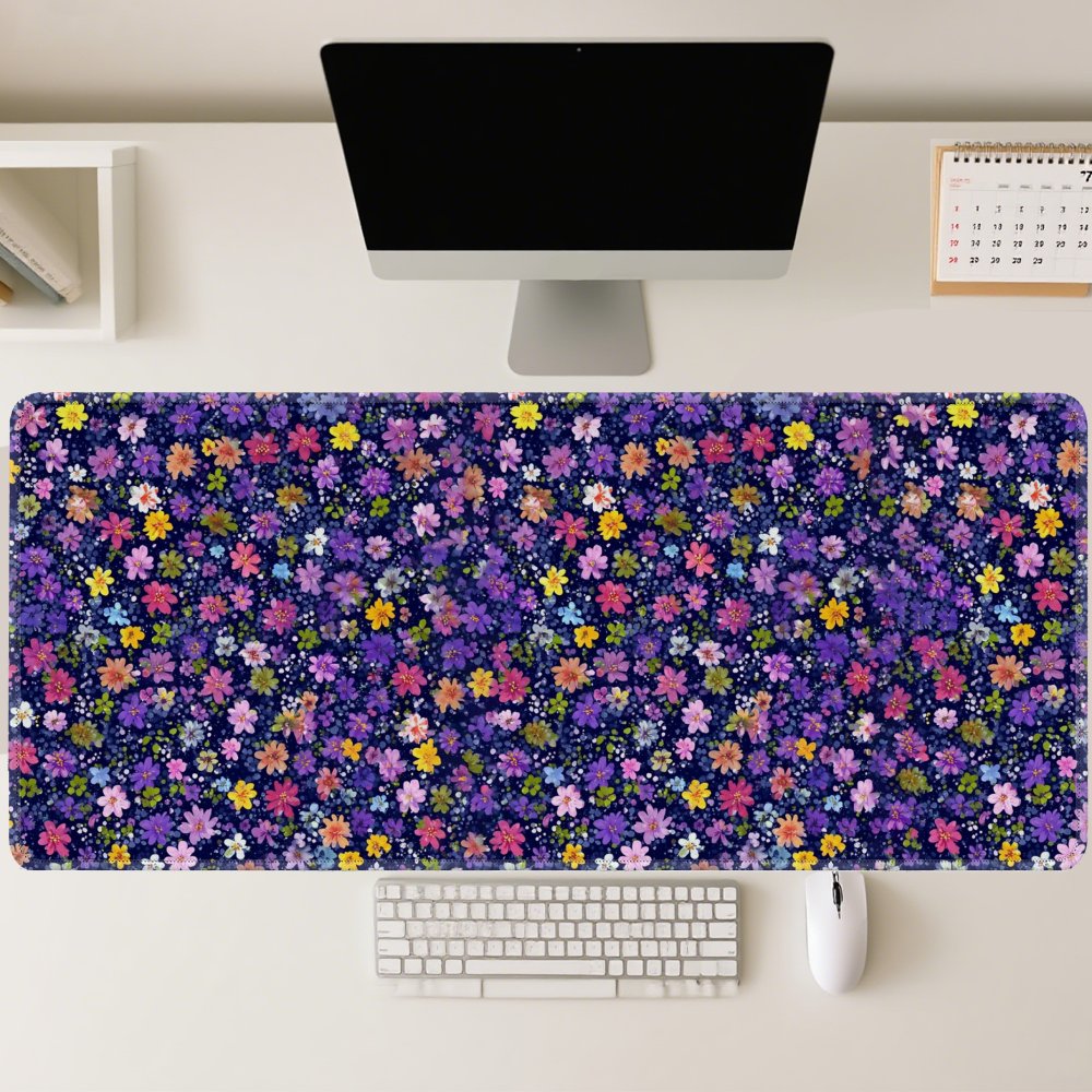 Floral Pattern Desk Mat Large  - đánh giá và giá Desk Setup Dark