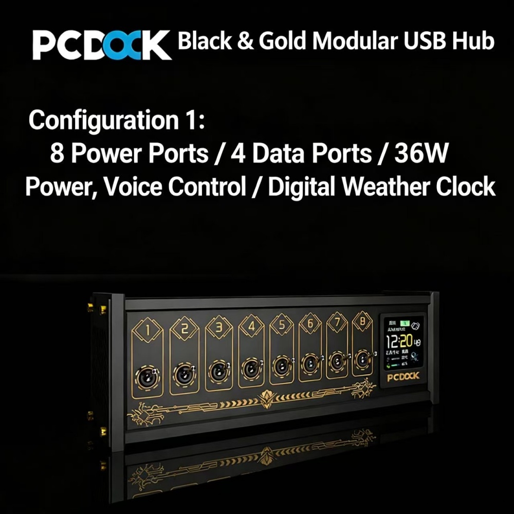 PCDOCK Block USB Desktop Power - đánh giá và giá Desk Setup Designer